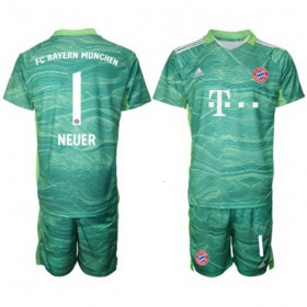 Koszulka Bayern Monachium Bramkarska Manuel Neuer 1 Dziecięcy Trzeci Stroje Piłkarskie 2021/22 Krótki Rękaw